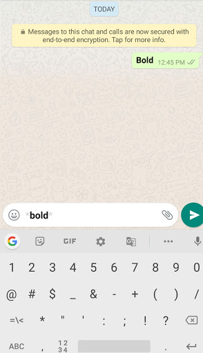How To Type Bold Text in WhatsApp
