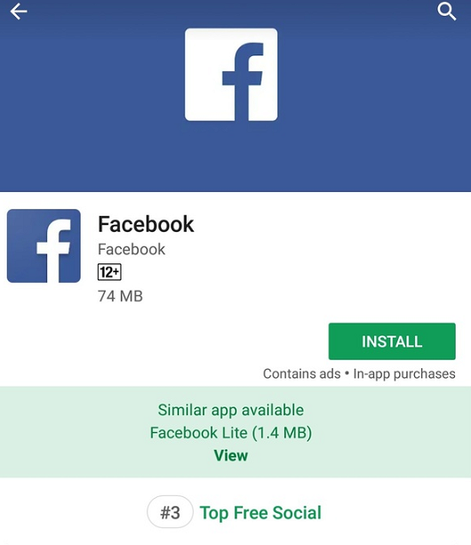 install facebook