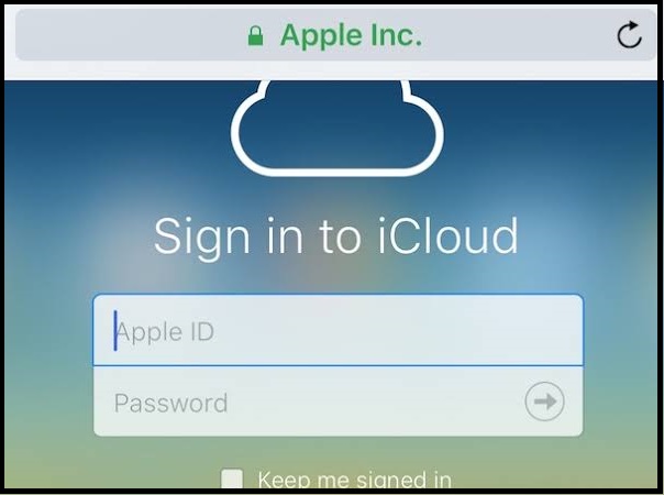 How to sign in to iCloud.com full Version from iPhone or iPad with Chrome