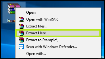 extract rar files