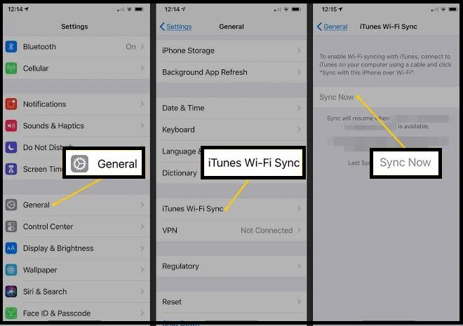 Sync iTunes to iPhone 