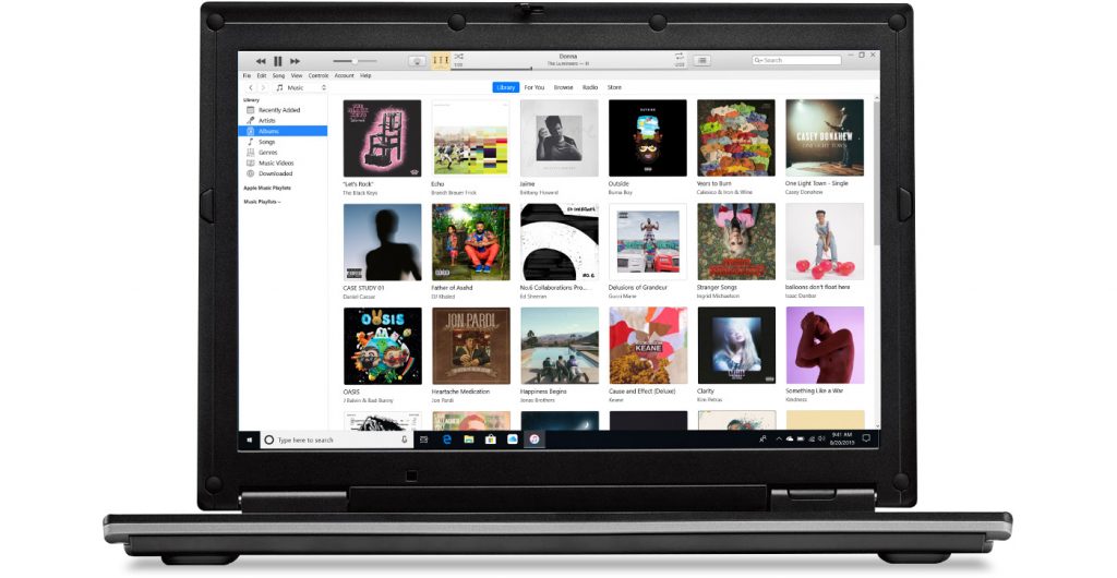 Open iTunes on your computer