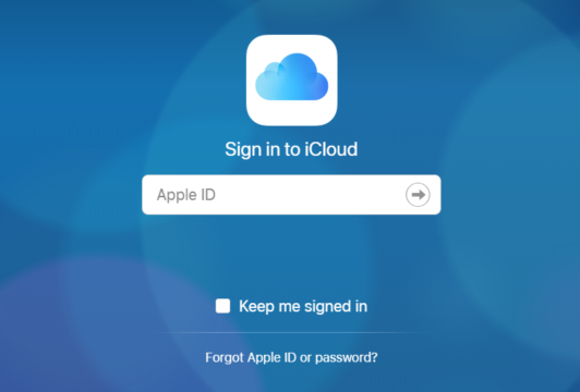 log in with your Apple Id
