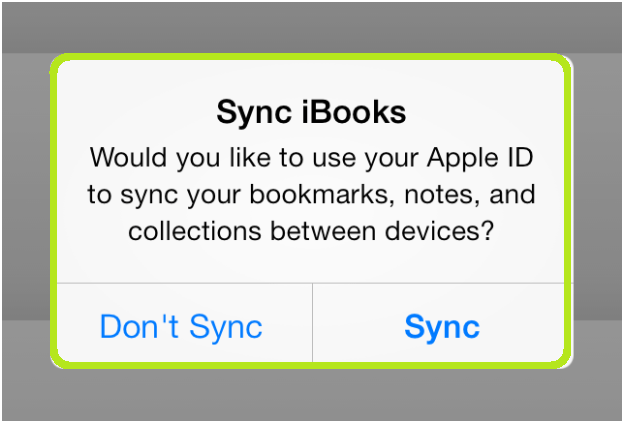 Sync iBooks