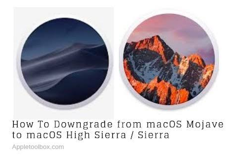 how to downgrade mac os mojave