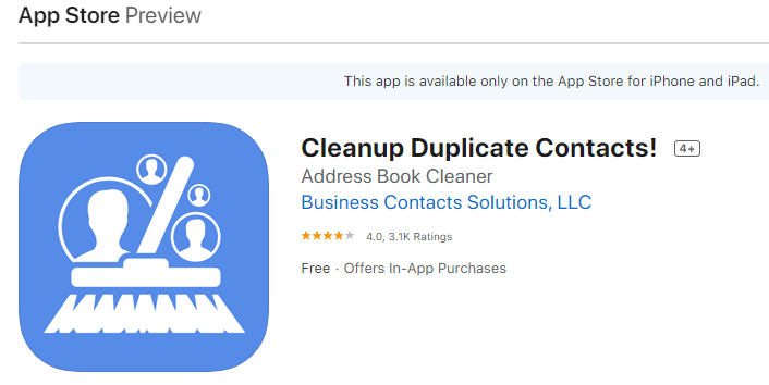 Cleanup Duplicate Contacts