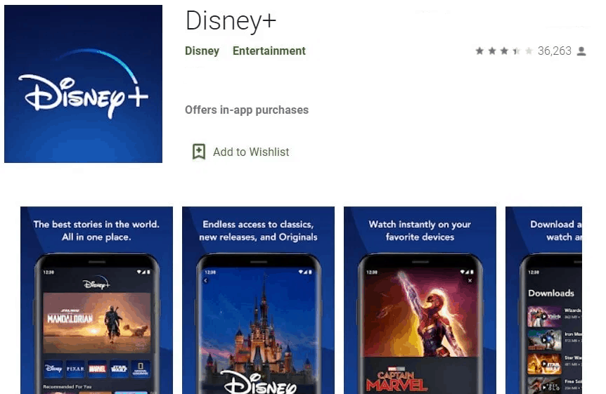 update of Disney Plus