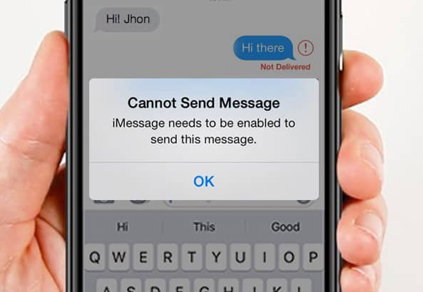 iMessage needs to be Enabled to send this Message