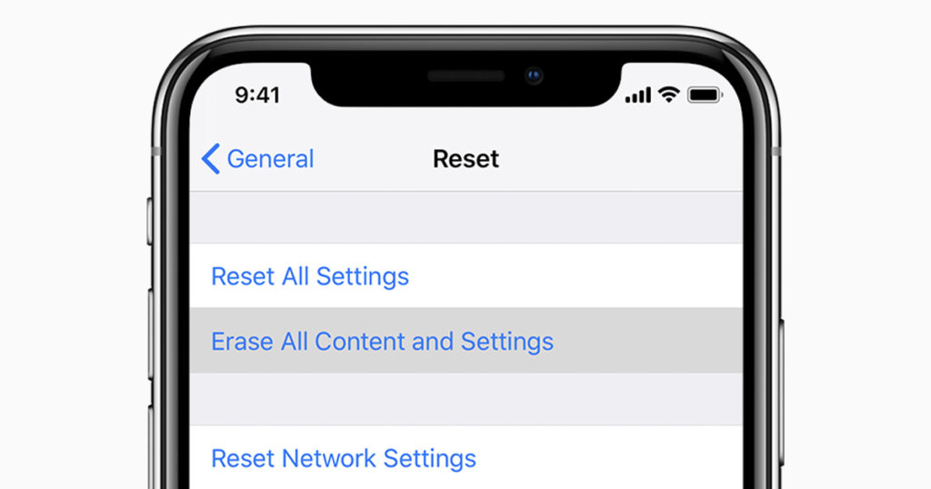 Reset your iPhone Settings