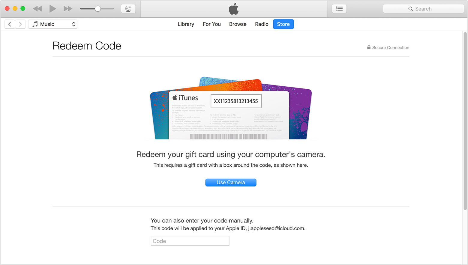 gift card to iphone