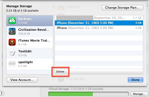 How to delete iCloud backups on your Mac?
