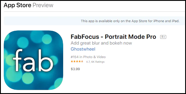 Fabfocus app