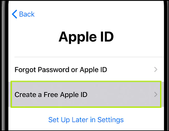 create a new Apple ID
