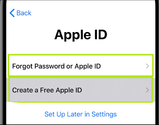 Forgot Apple Id or Password