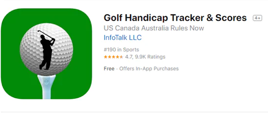 Golf Handicap Tracker & Scores (Free, in-app purchase)