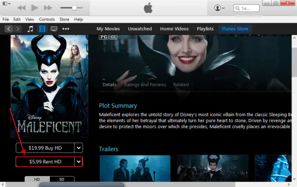 How to Rent a movie on iTunes 