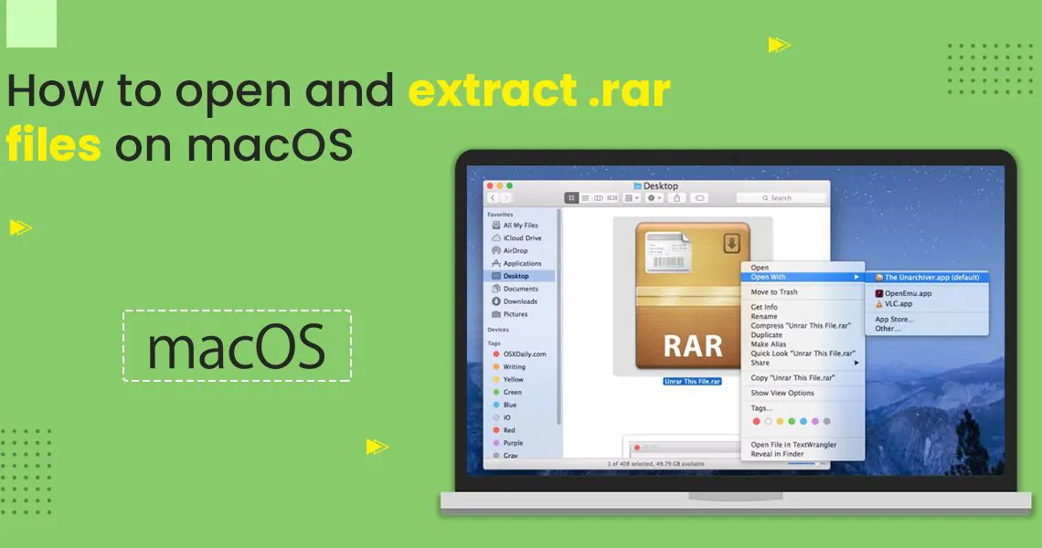 How to open and extract .rar files