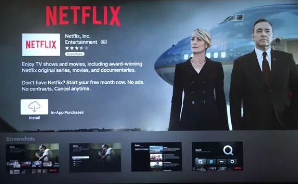 Re-install Netflix on Apple TV