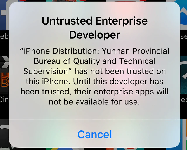 GBA4iOS Untrusted Enterprise Developer Error