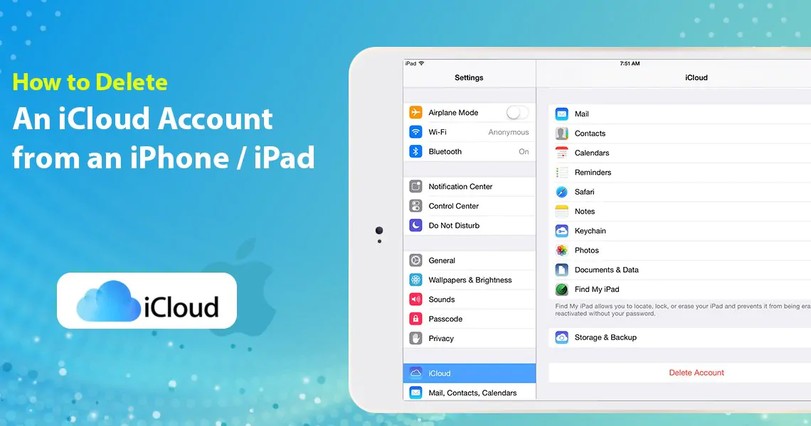 How to Delete an iCloud Account from an iPhone