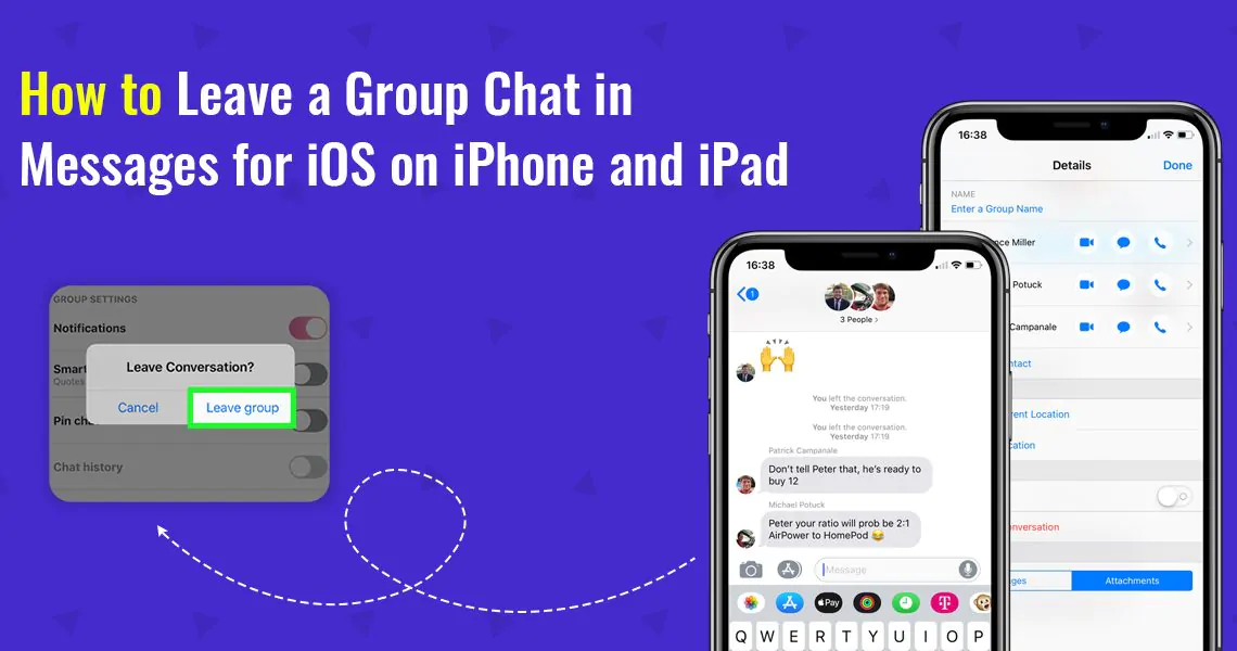 How to Leave a Group Chat in Messages for iOS on iPhone