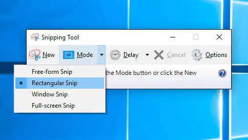 Take a Windows 10 Screenshot with Snipping Tool