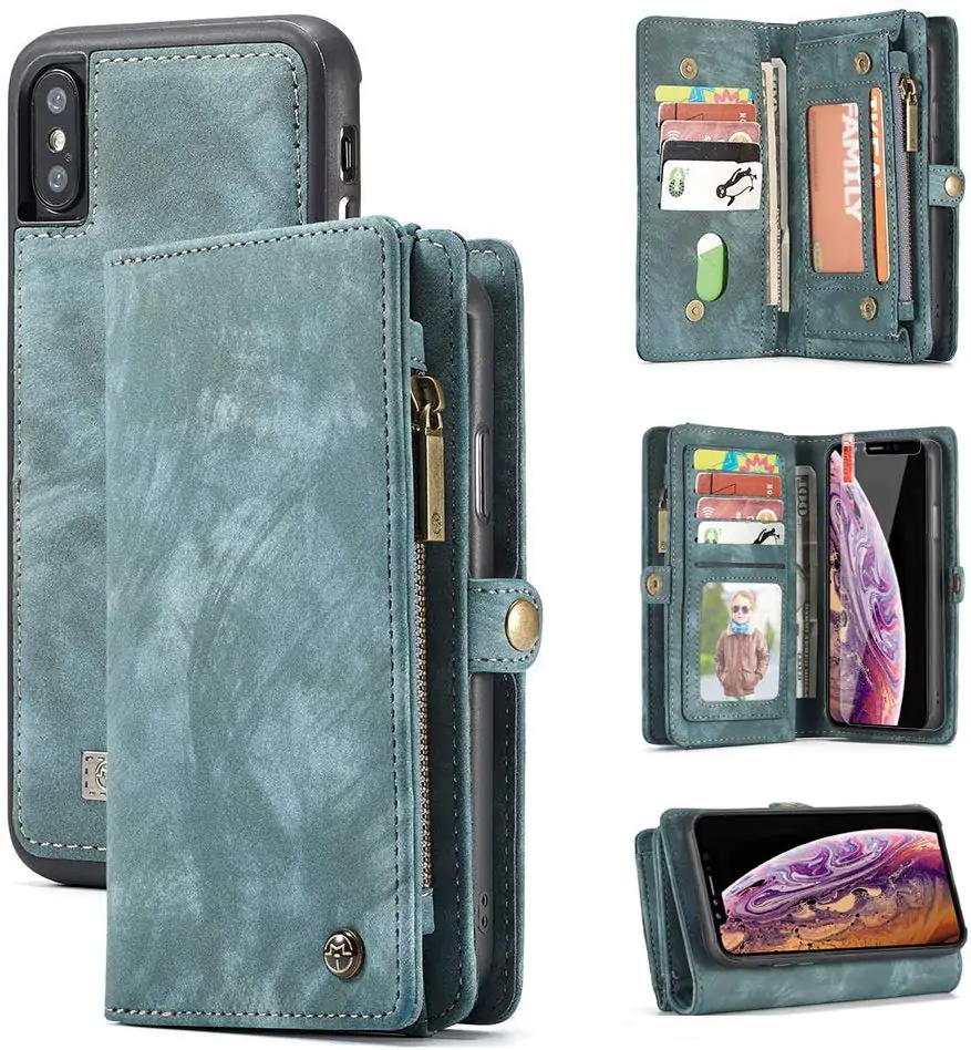 Ztoppo 2 in 1 Leather iPhone X Wallet Cases
