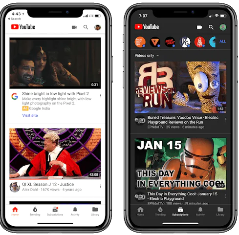 How to Turn On Dark Mode on YouTube on iPad or iPhone?
