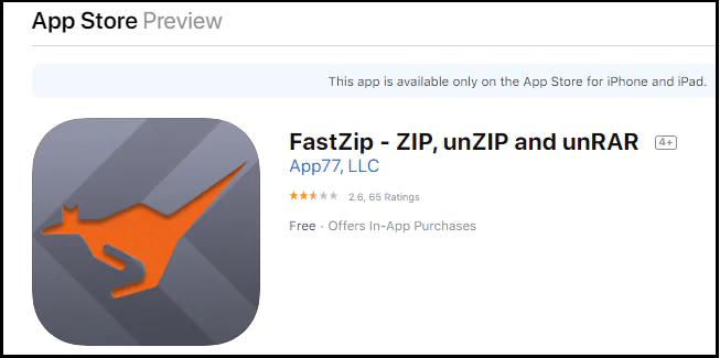 fastzip app