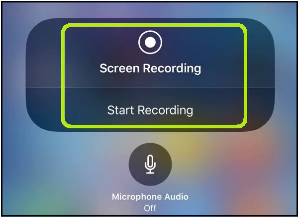 iPhone screen recording