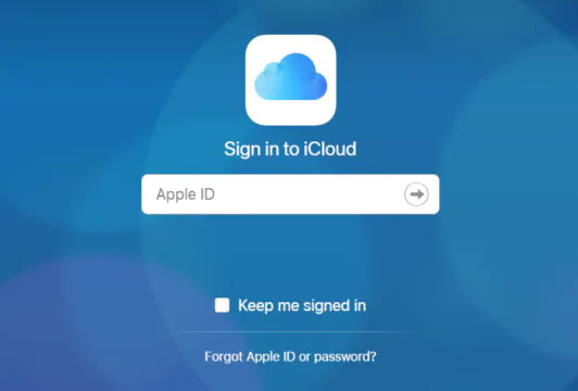 log in with your Apple Id