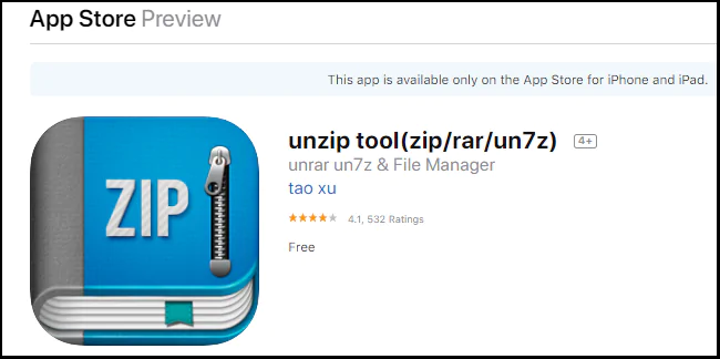 unzip tool