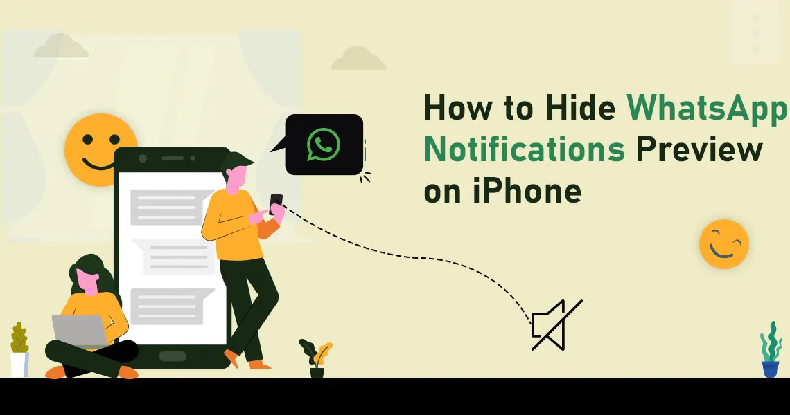 Hide WhatsApp Notifications Preview on iPhone