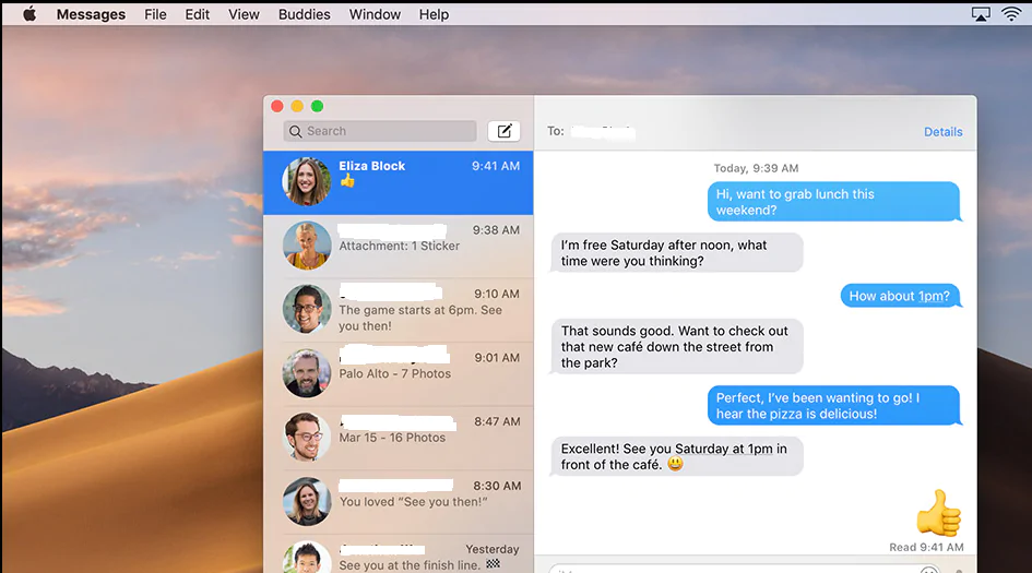 launch the iMessage application