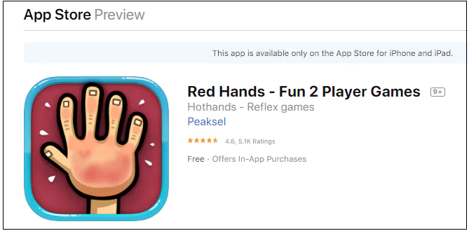 red hands app