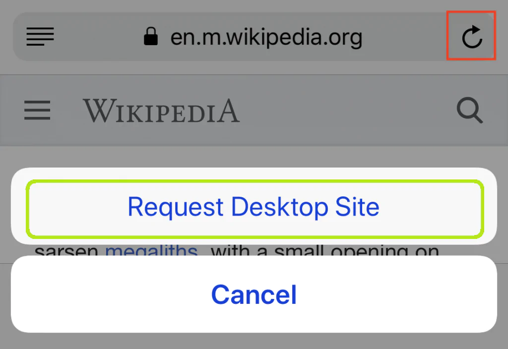 search for “ Request Desktop Site