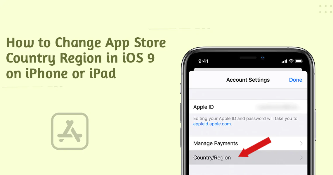 Change App Store Country Region