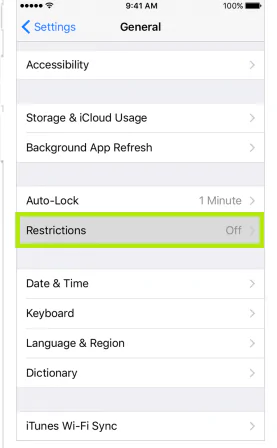Toggle Off Restriction On iPhone 