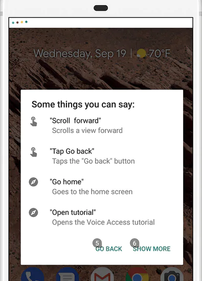 open Google Voice Assistant in phone
