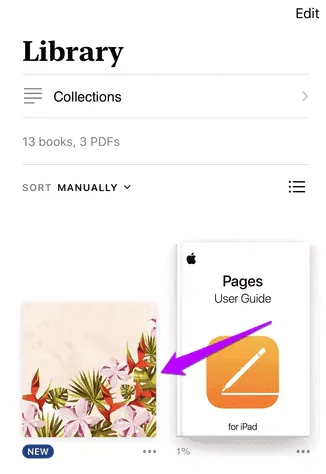 find the PDF file in the Library section