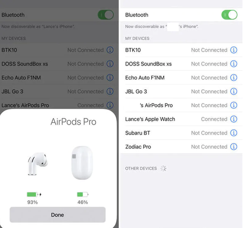Connect  my AirPods with iPhone