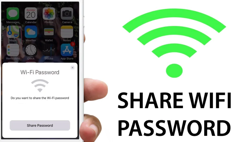 share wi-fi on iphone
