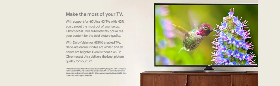 4K TV Chromecast Ultra