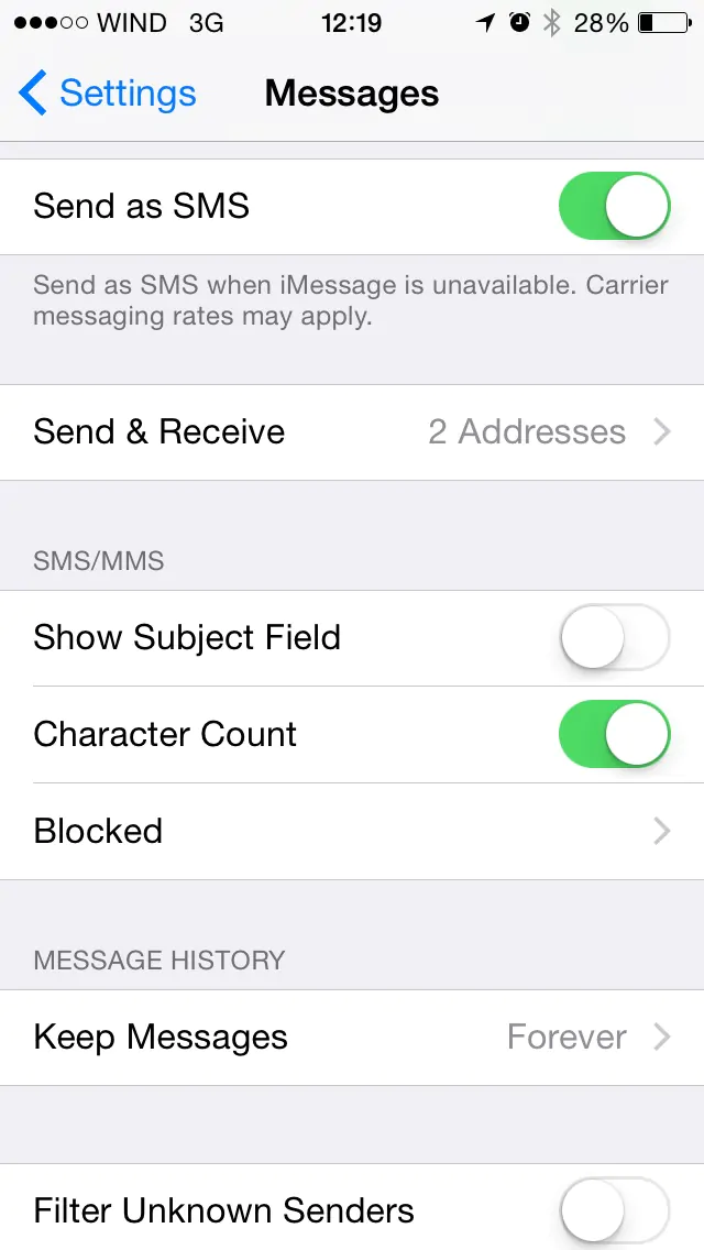 Your iPhone’s MMS Messaging is Enabled