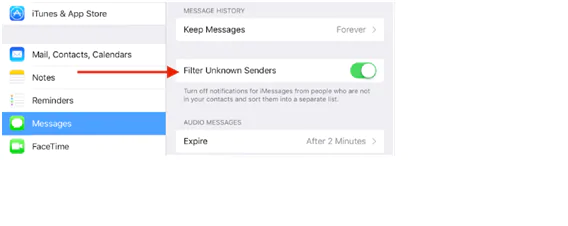 Block Emails and Messages on iPhone