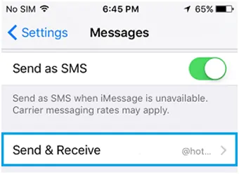 Check the settings of your iMessage and Apple ID