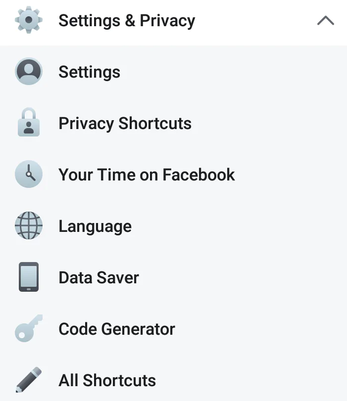 Settings and Privacy