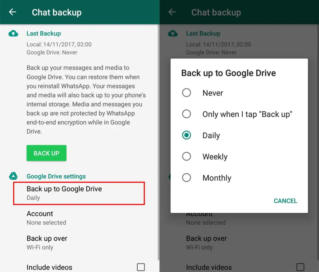 How to back up and restore your WhatsApp messages with Google Drive