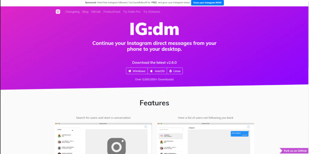 IG-DM-app