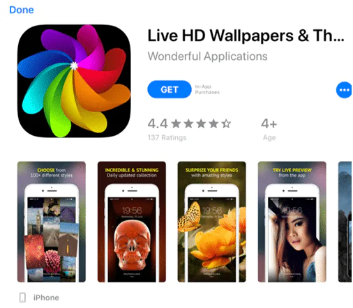 Live wallpapers and HD themes apps